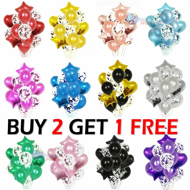 17pcs/set Wedding Birthday Balloons Set Latex Foil Kit Kids Boy Girl Baby Party