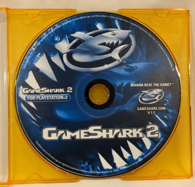 GameShark 2 (Sony PlayStation 2) Version 2 Sealed Blister Hang Tab