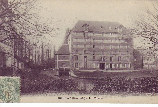 CPA 91 ESSONNE Près Etampes Arpajon BOURAY-sur-JUINE Le Moulin - Années 1900