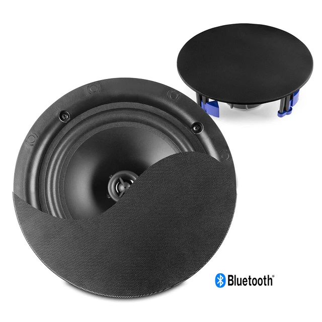 BLACK WIRELESS BLUETOOTH Ceiling Speaker System 5.25" Home Audio PD