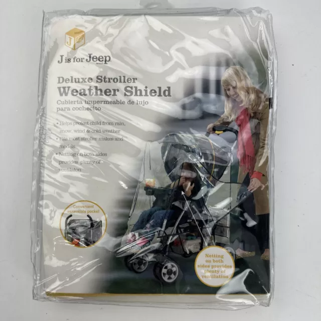 J is for Jeep Deluxe Stroller Weather Shield New