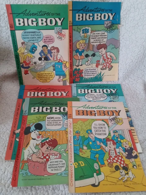 Adventures of Big Boy Free to Our Restaurant Guests Comic Books Lot