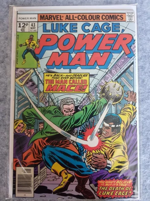 Luke Cage Power Man #43 Vo Marvel Comics  High Grade 1977