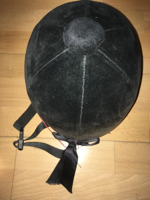 Reithelm Reitkappe schwarz Pfiff 51/51 cm Kinderhelm Samt 3