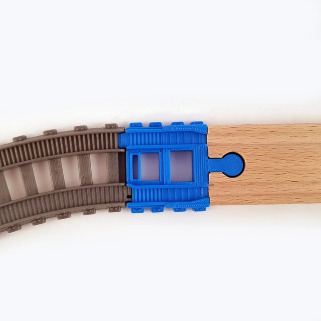 Lot De 28 Adaptateurs De Rail En Bois, Plastique Wooden Train Track