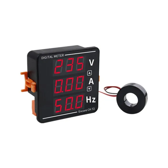Voltmetro digitale LED robusto amperometro misuratore Hertz tester combinato corrente