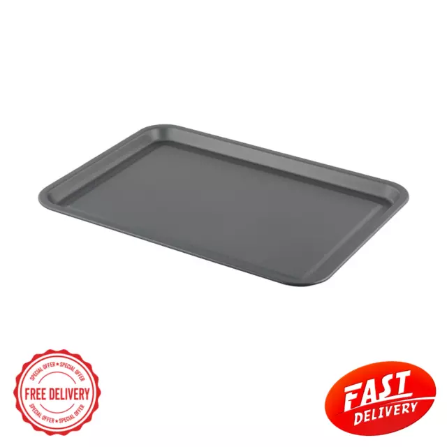 Non-stick Cookie Sheet Oven Baking Tray Roasting Biscuit Swiss Roll Tin Pan AU