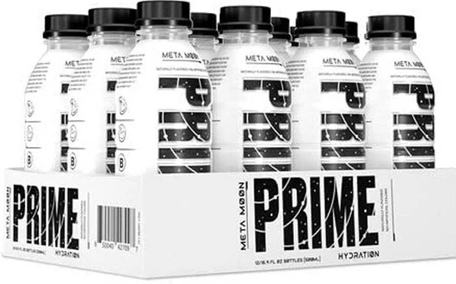 META MOON PRIME HYDRATION DRINK By Logan Paul x KSI ⚪️ 12 PACK