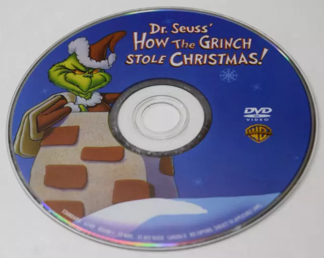 HOW THE GRINCH Stole Christmas (DVD, 2000) Dr. Seuss Classic Disc Only