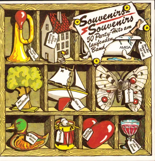 Souvenirs Souvenirs - 50 Party Hits am laufenden Band - Vinyl LP & Cover seh gut