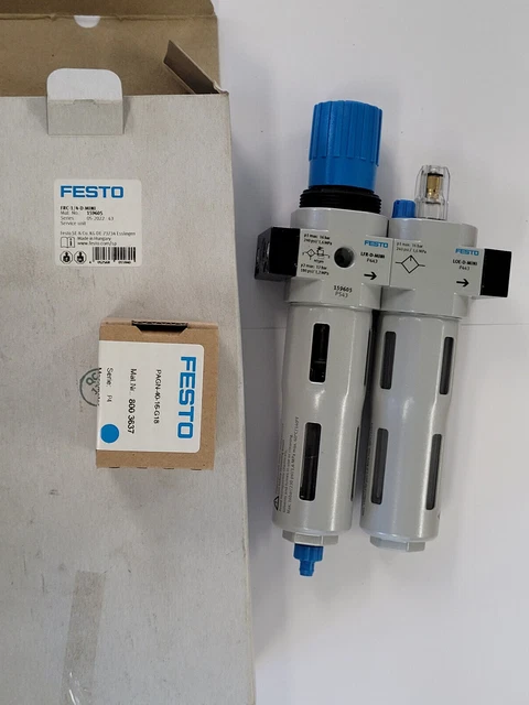 FESTO FRC-1/4-D-MINI 159605 unità di manutenzione - NUOVO / IMBALLO ORIGINALE - worldwide shipping