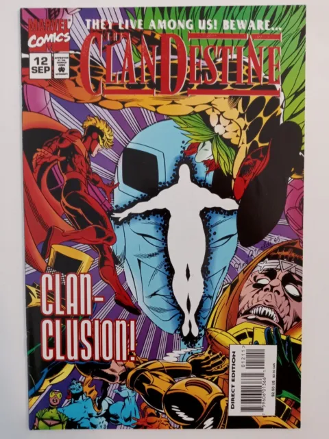 ClanDestine # 12 Marvel Comics 1995 Key Final Issue Low Print HTF