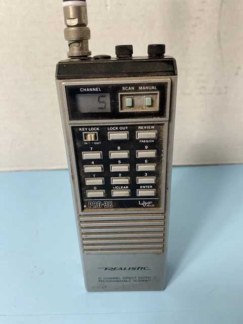 Pro 38 Police Scanner | Realistic PRO-2021 User Manual – GASC