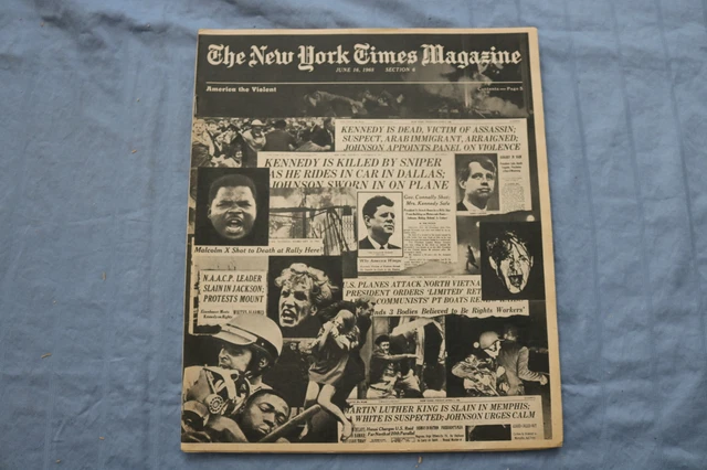 1968 JUNE 16 The New York Times Magazine - America The Violent - Np