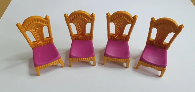 Chaise Trône Playmobil Marron Médiéval - Pour Figurines Chevaliers - Occasion