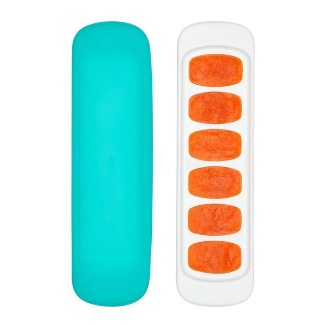 OXO Tot Baby Food Freezer Tray With Silicone Lid (Teal)