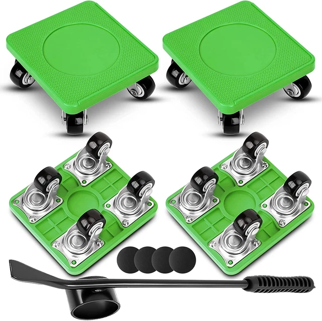 FURNITURE MOVER DOLLY with Lifter, 4 Wheel Furniture Dolly 800 LB Load