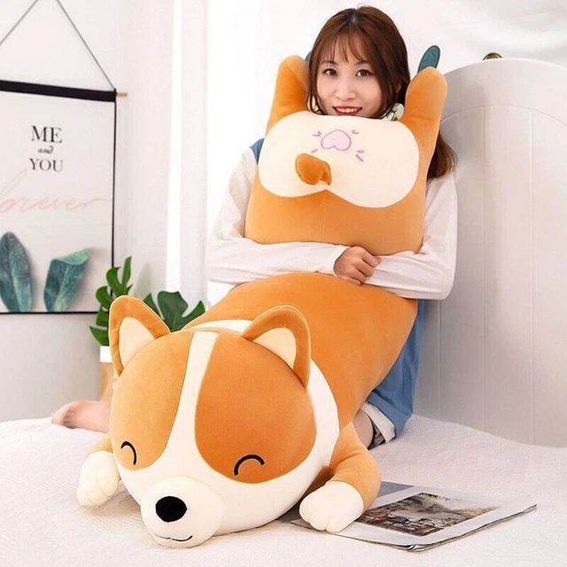 Coussin de canapé Oreiller Corgi Jouet en peluche Chien Poupée Jouet doux