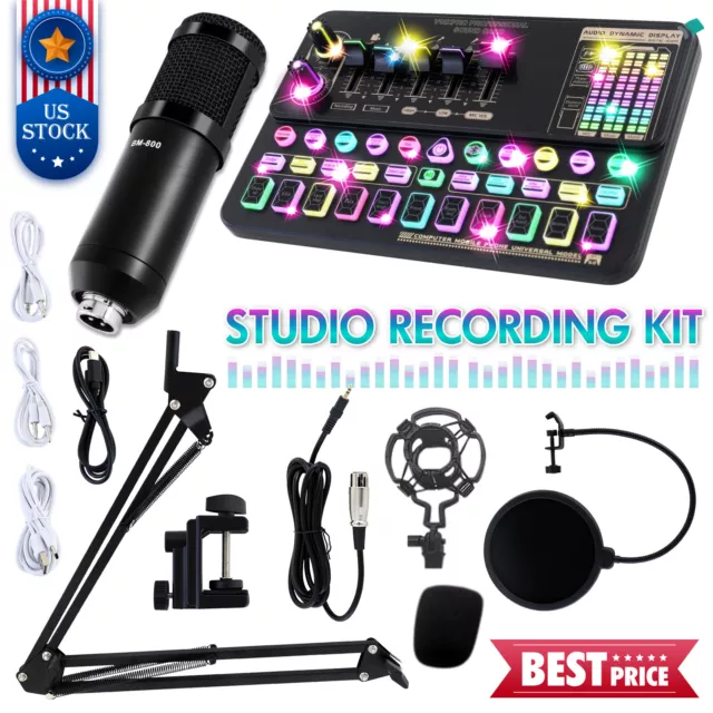 Home Sound Broadcasting Studio Recording Condenser Microphone Professional Kit