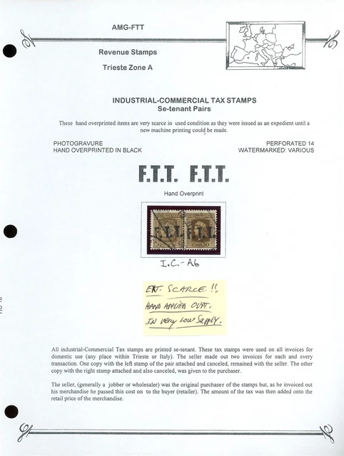 AMG-FTT REVENUE BUSH PAGE LOT #23 - INDUSTRIAL COMMERCIAL #A6 30c - $$$