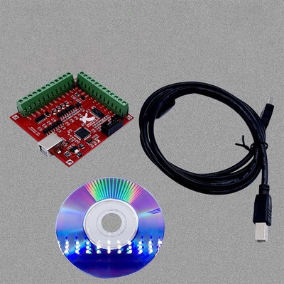 CNC USB MACH 3 100Khz breakout board 4 Assi Interfaccia Driver Controller di movimento 