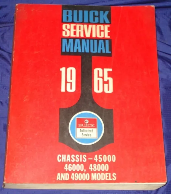 RF1645 1965 65 Buick GM Service Shop Manual