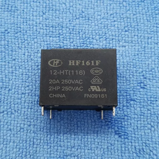 1pc HF161F 12-HT 12V DC 20A 250VAC 4pin Power Relay HF161F-W 12-H HONGFA