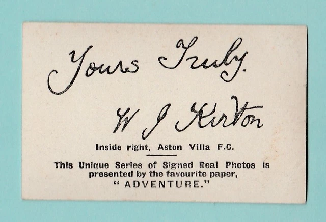 Fussball - Abenteuer / Thomson - W. Kirton Of Aston Villa F. C. - 1930 2