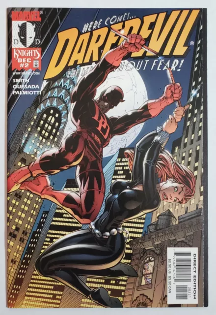 Daredevil #2 NM- J Scott Campbell Cover Art Kevin Smith Marvel Comics 1998