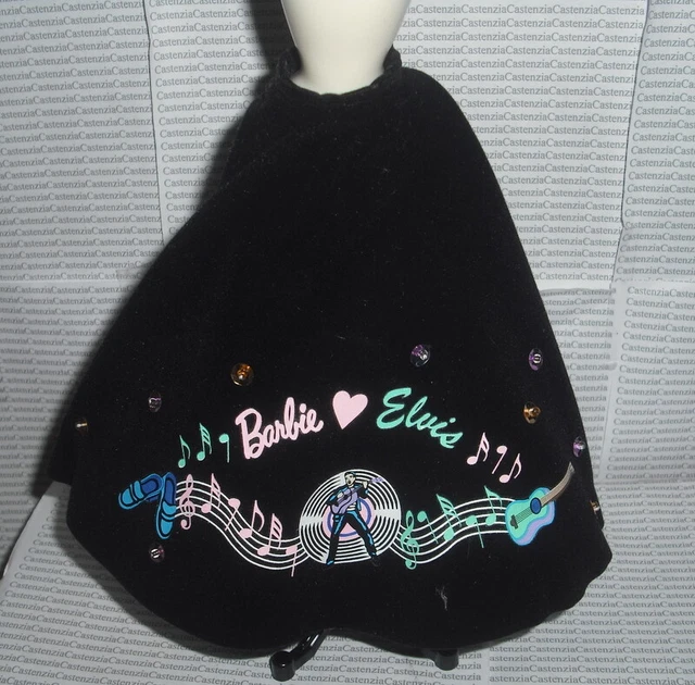Skirt  Barbie Loves Elvis Doll Black Poodle Style Skirt Bottom Fashion Accessory