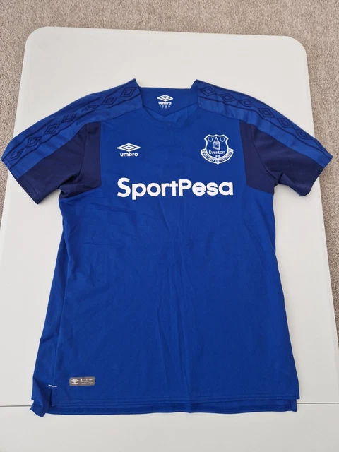 Maillot domicile Everton Umbro 2017/2018 pour homme taille L Slim