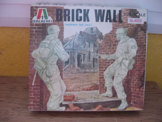 Maquette 1/35 Vintage  Italieri Brick Walls  Wwii Militaire