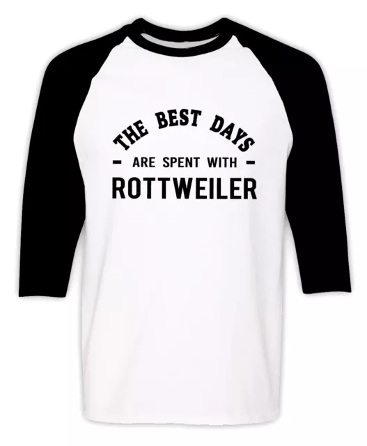 ROTTWEILER DOG OWNER Raglan T Shirt Funny Rottweiler Dogs Lover Gift ...