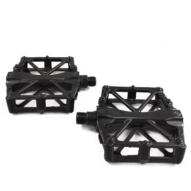 Bicycle Pedals NonSlip Metal Mountain Road Bike 9/16" Set Black
