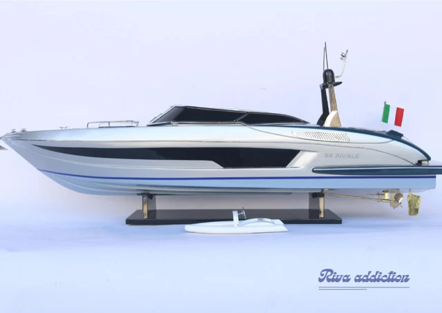 maquette riva bateau Riva Aquarama 55cm entièrement Bois laiton modélisme