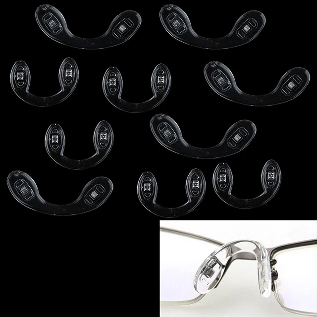 5pcs Soft SiCRcone Nose Pads Stick On Anti-slip Tool For Eyeglasses Glass#w#