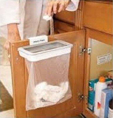 Adatto per Cucina a Piccola Galleria KIOPS Bidone Umido Supporto Buste Spazzatura con Coperchio di Chiusura Automatico 