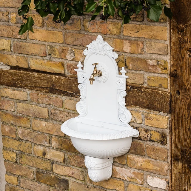 HANDWASCHBECKEN MIT SCHLAUCHANSCHLUSS, Gartenbrunnen, Waschbecken