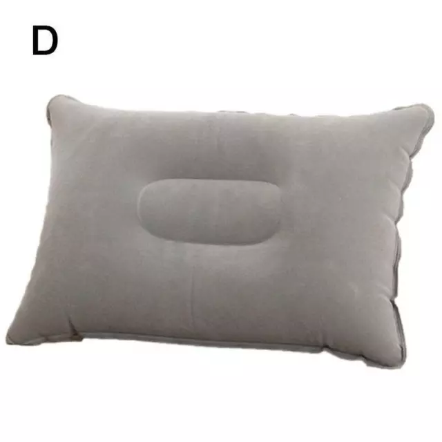Inflatable Camping Pillow Blow Up Festival Outdoors Accessory Cushion W3X7