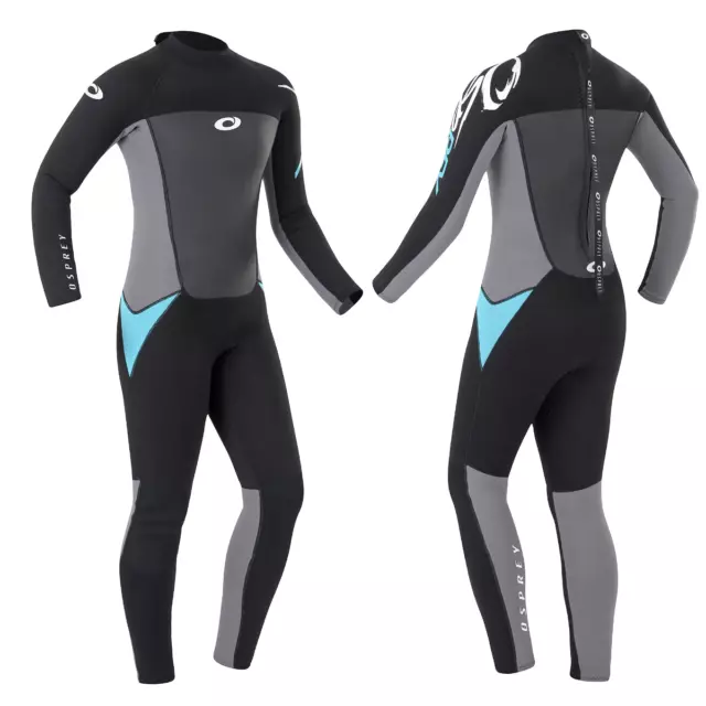 Osprey Womens Origin 3mm Wetsuit | Full Length Summer Neoprene Wetsuit, Black