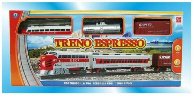 Treno Espresso Trenino Pista Giocattolo Gioco Bambini sar