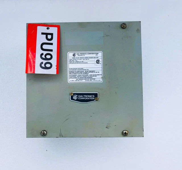 GAI-TRONICS 723-001 Remoto Cornetta/Altoparlante Ampplificatore 120 VAC Con #21