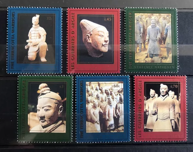 Chinese Terracotta Army Clay Soldiers - UN Timbres francobolli MNH** Alb.4