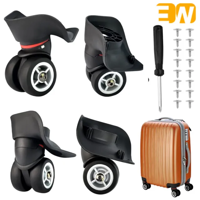 4x Luggage Wheels Replacement Accessories for Travel Suitcase Travelling Bag