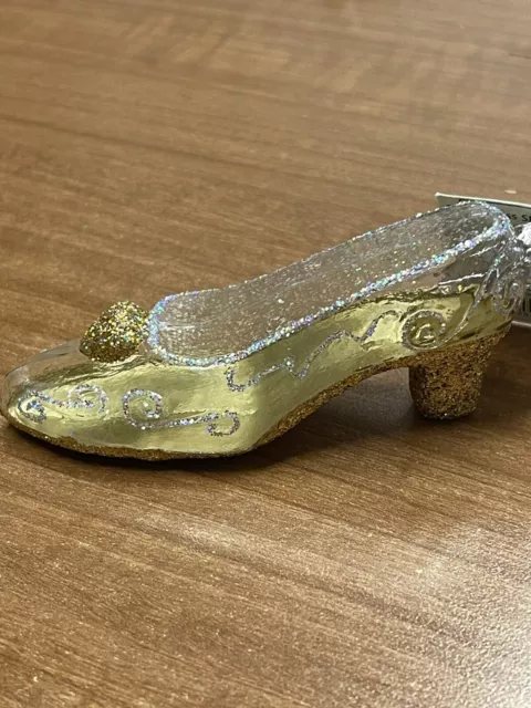 Old World Christmas Ornament- Glass Slipper (2006)  NEW #32098 **RETIRED