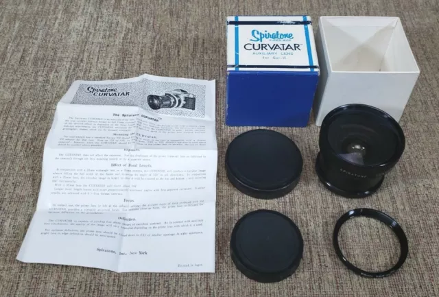 Lente semiojo de pez Spiratone Curvatar serie auxiliar 7 con adaptador roscado de 55 mm