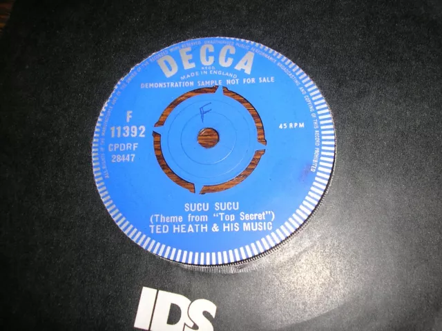 Ted Heath And His Music Sucu Sucu / Charmaine Cha Cha Demo Decca  U.k Issue