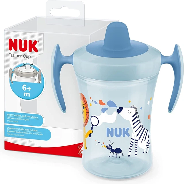 Taza para sorber taza de entrenador NUK | pico de refresco a prueba de fugas | más de 6 meses | libre de BPA