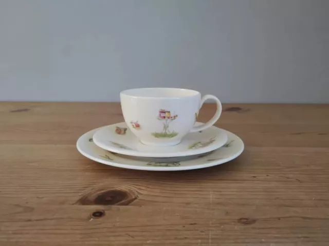 Aynsley Edwardian Kitchen Garden Trio, Cup Saucer Tea Plate 2