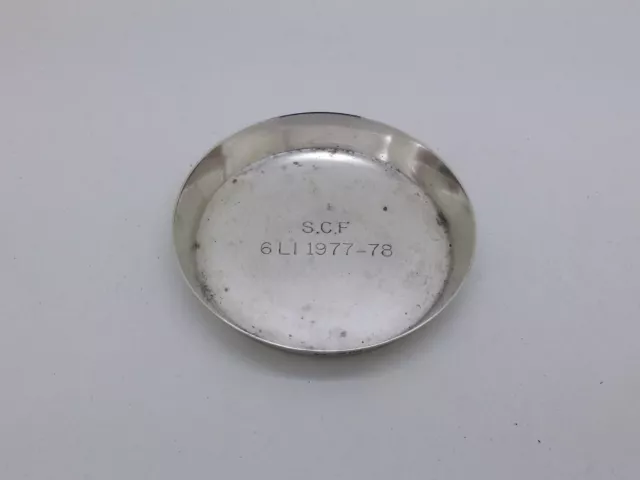 Edwardian 1905 Sterling Silver 2½" Pin Dish Tray Hallmarked London
